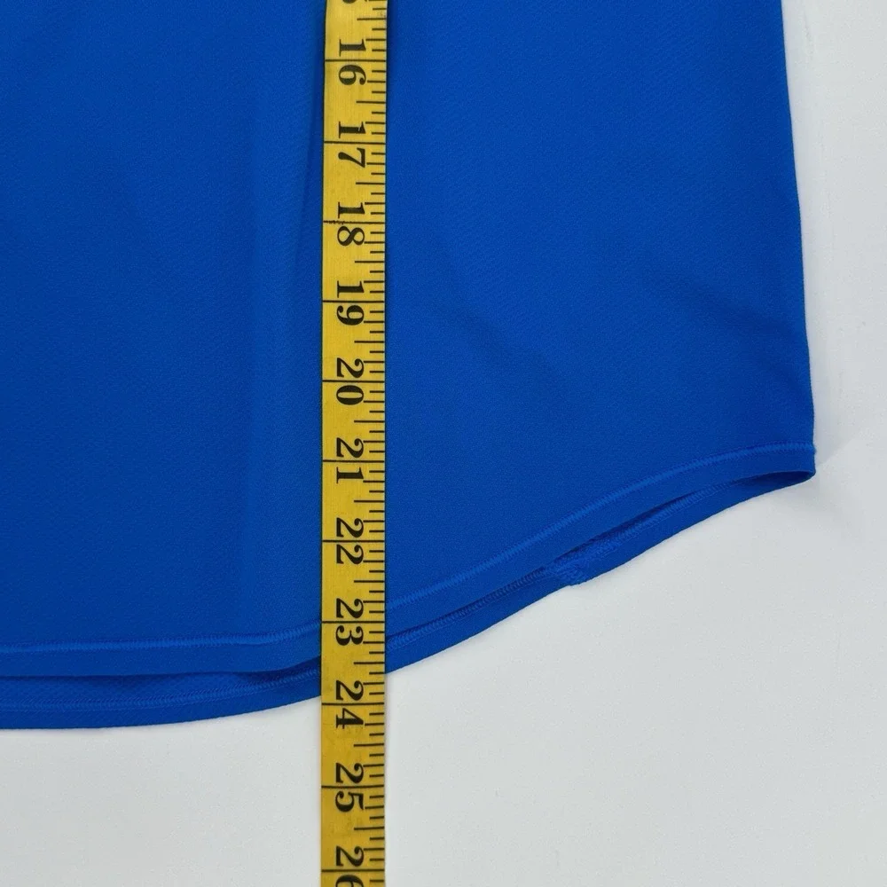 Lululemon Women's High Neck Run Train Tee Blue Size 6 Swiftly Workout Active Top